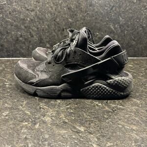 Nike Air Huarache Shoes Womens Sz 9 Triple Black Anthracite